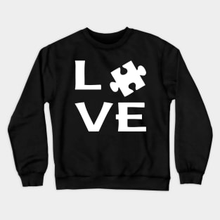Love Autism Awareness Crewneck Sweatshirt